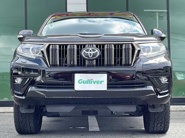 トヨタ ランドクルーザー プラド TX-L 70thアニバーサリーLTD 福岡県 2021(令3)年 6.4万km ブラック ワンオーナー/メーカーオプションナビ/（フルセグTV BT Miracast AM FM)/サンルーフ/BSM/アラウンドビューモニター/ビルトインETC/パワーシート/エアーシート/シートヒーター/純正ドアバイザー/純正フロアマット/純正18インチAW/ドラレコ（COMTEC HDR361GW)/レーダークルーズコントロール/オートライト/ヘッドライトウォッシャー/牽引装置