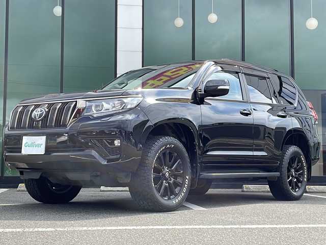 トヨタ ランドクルーザー プラド TX-L 70thアニバーサリーLTD 福岡県 2021(令3)年 6.4万km ブラック ワンオーナー/メーカーオプションナビ/（フルセグTV BT Miracast AM FM)/サンルーフ/BSM/アラウンドビューモニター/ビルトインETC/パワーシート/エアーシート/シートヒーター/純正ドアバイザー/純正フロアマット/純正18インチAW/ドラレコ（COMTEC HDR361GW)/レーダークルーズコントロール/オートライト/ヘッドライトウォッシャー/牽引装置