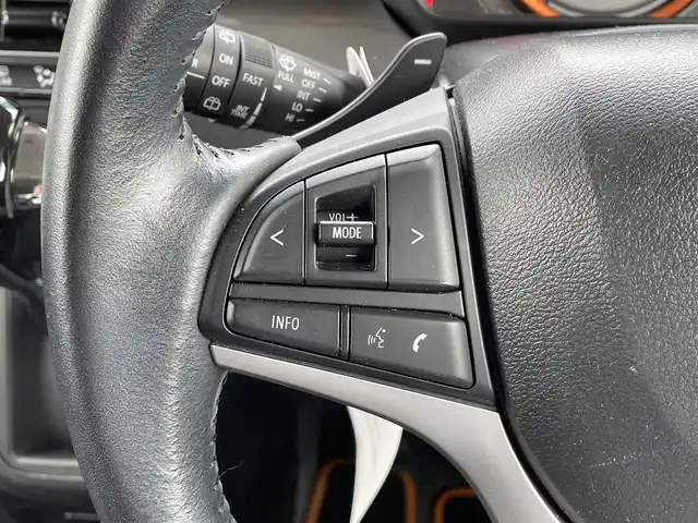 スズキ スペーシア ギア HYBRID XZターボ 大分県 2021(令3)年 2.3万km アクティブイエロー/ガンメタリック2トーン ワンオーナー/純正ディーラーナビ（AM/FM/CD/DVD/BT/フルセグTV）/デュアルカメラブレーキサポート/パーキングセンサー/追従機能付きクルーズコントロール/シートヒーター（D/N席）/ルーフレール/両側パワスラ/前後ドラレコ/バックカメラ/パドルシフト/ヘッドアップディスプレイ/ビルトインETC/純正フロアマット/電動格納ドアミラー/スマートキー/スペアキー×1/取説/保証書
