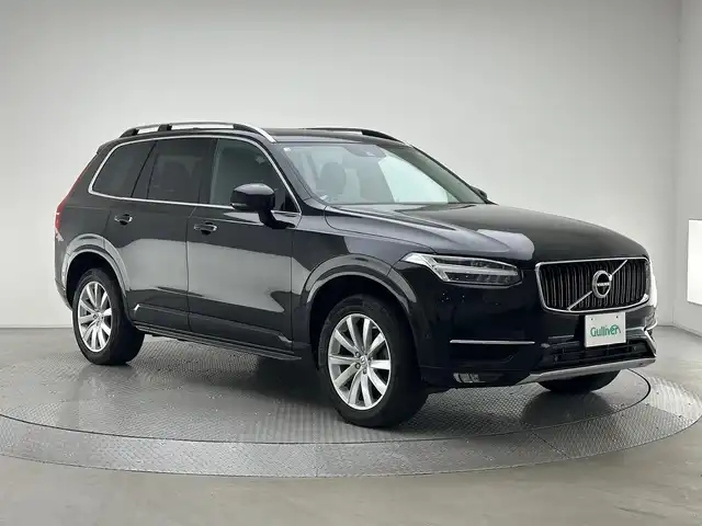 ボルボ ＸＣ９０ T5 AWD モーメンタム 兵庫県 2018(平30)年 7.4万km オニキスブラックP 純正HDDナビ/フルセグ CD USB BT/Apple Car Play Android Auto/全方位カメラ/レーダークルーズコントロール/衝突軽減ブレーキ/BSM/LKA/クロストラフィックアラート/コーナーセンサー/パワーバックドア/ETC/レザーシート/パワーシート/シートヒーター/ステアリングヒーター/LEDヘッドライト/LEDフォグライト/オートライト/オートハイビーム/スマートキー/スペアキー