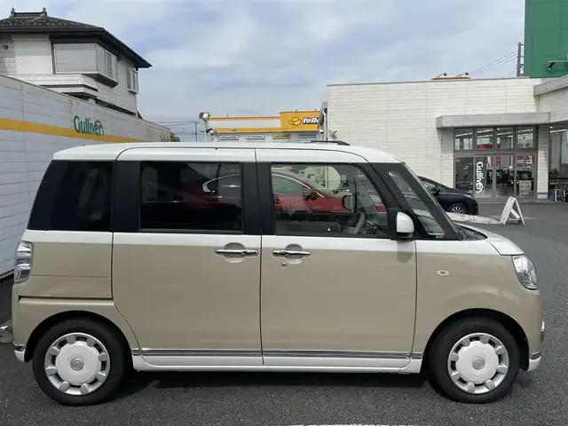 ダイハツ ムーヴ キャンバス X メイクアップ リミテッド SAⅢ 埼玉県 2020(令2)年 2.7万km パールホワイトⅢ/ナチュラルベージュマイカメタリック 2トーン 純正ナビ/アラウンドビュー/両側パワースライド/純正ホイールキャップ/ETC/アイドリングストップ/オートハイビーム/ツートンカラー
