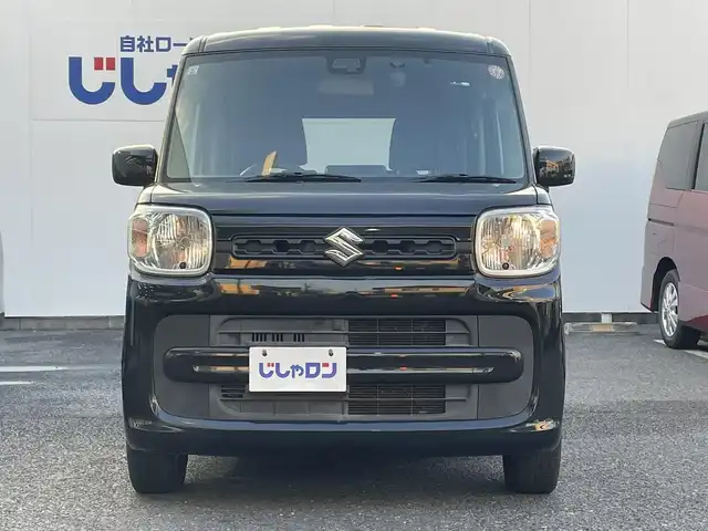 スズキ スペーシア HYBRID G 埼玉県 2019(平31)年 11.4万km ブルーイッシュブラックパール3 (株)IDOMが運営する【じしゃロン鳩ヶ谷店】の自社ローン専用車両になりますこちらは現金またはオートローンご利用時の価格です。自社ローンご希望の方は別途その旨お申付け下さい/登録時113969km/社外SDナビ(品番:CN-RE05WD)/・AM/FM・CD/DVD・BT・MSV(SD)/フルセグTV/バックカメラ/デュアルセンサーブレーキサポート/衝突被害軽減ブレーキ/車線逸脱警報機能/横滑り防止機能/リアクリアランスソナー/ビルトインETC/プッシュスタート/スマートキー/スペア1本/ステアリングスイッチ/パワーモードスイッチ/両側スライドドア/社外14インチAW(メーカー:MANARAY SPORT)/ドアバイザー/ベンチシート/ISOFIX/ヘッドライトレベライザー/電動格納機能付きサイドミラー