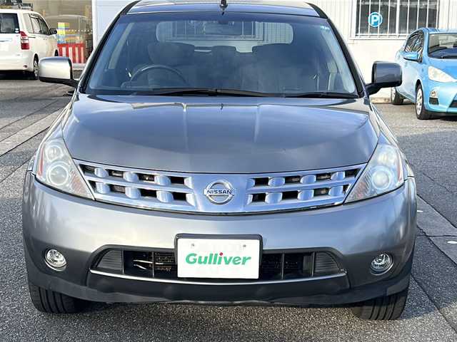 日産 ムラーノ 250XL 富山県 2007(平19)年 11.3万km トワイライトグレー スマートキー×２/メーカーオプションナビ/CD/MD/BOSEサウンドシステム/ETC/バック/左ブラインドカメラ/デュアルAAC/パワーシート/HIDヘッドライト/フォグ/トノカバー/純正フロアマット/皮巻きステアリング/ステアリングスイッチ/SNOW/POWERモード/純正18インチAW/保証書・取説・ナビ取説/スペアキー