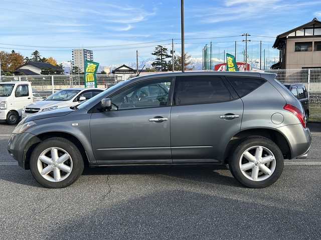 日産 ムラーノ 250XL 富山県 2007(平19)年 11.3万km トワイライトグレー スマートキー×２/メーカーオプションナビ/CD/MD/BOSEサウンドシステム/ETC/バック/左ブラインドカメラ/デュアルAAC/パワーシート/HIDヘッドライト/フォグ/トノカバー/純正フロアマット/皮巻きステアリング/ステアリングスイッチ/SNOW/POWERモード/純正18インチAW/保証書・取説・ナビ取説/スペアキー