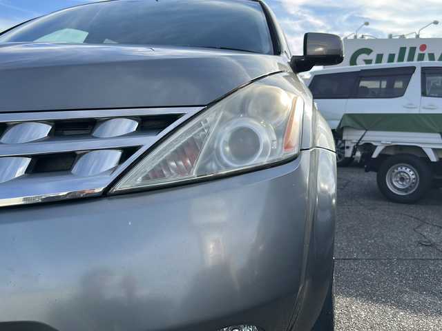 日産 ムラーノ 250XL 富山県 2007(平19)年 11.3万km トワイライトグレー スマートキー×２/メーカーオプションナビ/CD/MD/BOSEサウンドシステム/ETC/バック/左ブラインドカメラ/デュアルAAC/パワーシート/HIDヘッドライト/フォグ/トノカバー/純正フロアマット/皮巻きステアリング/ステアリングスイッチ/SNOW/POWERモード/純正18インチAW/保証書・取説・ナビ取説/スペアキー