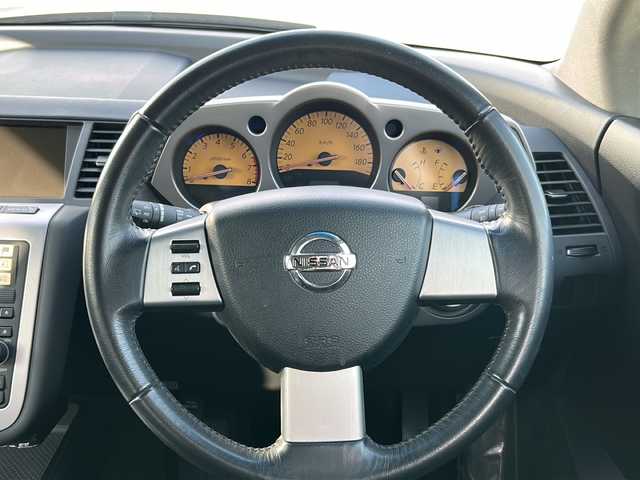 日産 ムラーノ 250XL 富山県 2007(平19)年 11.3万km トワイライトグレー スマートキー×２/メーカーオプションナビ/CD/MD/BOSEサウンドシステム/ETC/バック/左ブラインドカメラ/デュアルAAC/パワーシート/HIDヘッドライト/フォグ/トノカバー/純正フロアマット/皮巻きステアリング/ステアリングスイッチ/SNOW/POWERモード/純正18インチAW/保証書・取説・ナビ取説/スペアキー