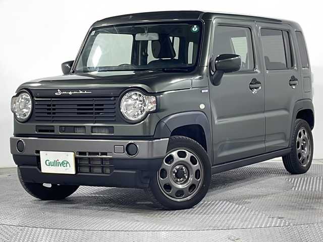 スズキ ハスラー HYBRID G 広島県 2021(令3)年 2.2万km クールカーキPM 運転席助手席シートヒーター/ＥＴＣ/オートライト/プッシュスタート/スマートキー/フロアマット/後方コーナーセンサー/カーテンエアバッグ/ヘッドライトレベライザー/オートエアコン/電動格納ミラー/エアバッグ(運転席/助手席/サイド/カーテン)