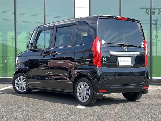 ホンダ Ｎ ＢＯＸ G EX ターボ ホンダセンシング 福岡県 2018(平30)年 10.9万km クリスタルブラックパール 純正ディスプレイオーディオ USB ワンセグ　両側パワースライドドア　スマートキー　バックカメラ　プッシュスタートエンジン　ビルトインETC　純正フロアマット　ホンダセンシング　クルコン レーンアシスト　横滑り防止装置　純正LEDヘッドライト　アイドリングストップ　取扱説明書　保証書