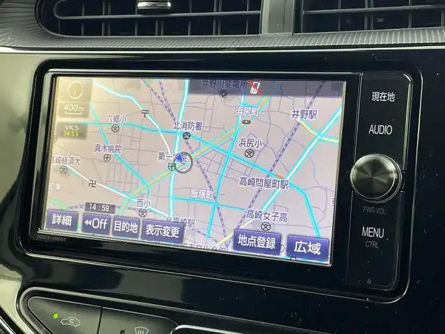 トヨタ アクア G 群馬県 2017(平29)年 5.4万km パール 純正７インチナビ/バックカメラ/フルセグ/ＥＴＣ/ＬＥＤヘッドライト/シートヒーター
