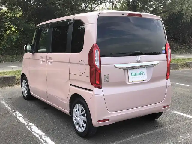 ホンダ Ｎ ＢＯＸ L 福岡県 2021(令3)年 3.1万km ピーチブロッサムパール ホンダセンシング/社外メモリナビ【AVN-LS01】/　フルセグTV/CD/Bluetooth/バックカメラ/社外ドライブレコーダー【AN-R082S】/ステアリングスイッチ/アイドリングストップ/ウィンカーミラー/クルーズコントロール/ドアバイザー/社外フロアマット/プッシュスタート/片側パワースライドドア/ETC