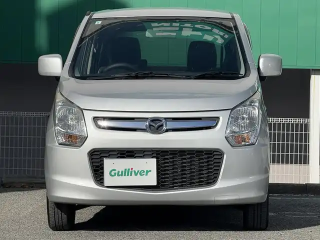 マツダ フレア XG 千葉県 2013(平25)年 4.6万km シルキーシルバーメタリック ７インチナビCA9TD(ＣＤ／ＵＳＢ)/５速ＭＴ/オートエアコン/ＥＴＣ/電格ミラー/パワーウィンドウ/アイドリングストップ/リモコンキー/フロアマット/スペアキー1本/板キーのみ/積込み純正アルミ