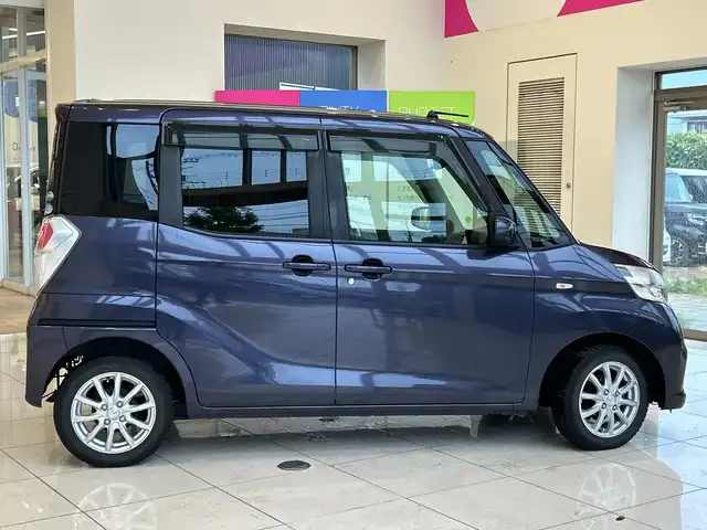 日産 デイズ ルークス X Vセレクション 埼玉県 2018(平30)年 5.3万km プレミアムパープルP エマージェンシーブレーキ/純正ナビ/　　CD/DVD/BT/フルセグ/アラウンドビューカメラ/両側パワースライドドア/ステアリングスイッチ