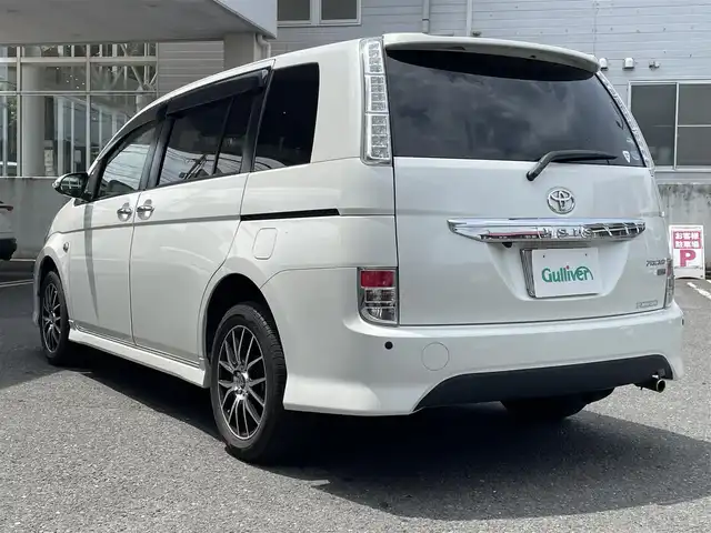 トヨタ アイシス プラタナ Vセレクション ブラン 宮城県 2014(平26)年 5万km ホワイトパールクリスタルシャイン ワンオーナー/純正ナビ（AM/FM/BT/TV/SD）/４WD/両側パワースライドドア/３列シート/コーナーセンサー/横滑り防止装置/LEDライト/オートライト/ETC/ドライブレコーダー（前後）/サマータイヤ社外AW（205/55R16）/スタッドレスタイヤ社外AW積込（195/65R15）/保証書