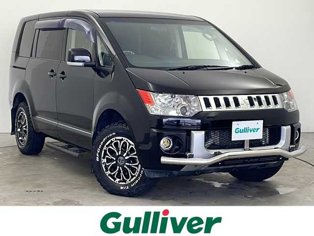 三菱 デリカＤ：５ D－Power package 秋田県 2016(平28)年 5.4万km ダイヤモンドブラックマイカ ４ＷＤ/2WD⇔4WD切替/社外ナビ/　(CD/DVD/フルセグTV/Bluetooth/AM/FM)/バックカメラ/クルーズコントロール/両側パワースライドドア/パドルシフト/前席シートヒーター/オートライト/社外フォグランプ/スマートキー/スペアキー/社外フロアマット/ＥＴＣ/取扱説明書/保証書