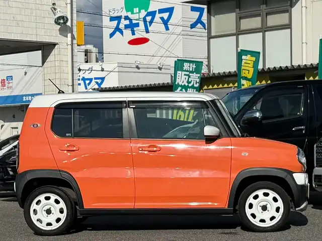 スズキ ハスラー G 愛知県 2019(平31)年 3.7万km パッションオレンジマイカ/スペリアホワイト /社外メモリナビ//社外フルセグTV//AM/FM/BT/TV/CD/DVD//バックカメラ//ETC//前後ドラレコ//横滑り防止装置//衝突被害軽減ブレーキ//レーンアシスト//アイドリングストップ//ヘッドライトレベライザー//ステアスイッチ//シートヒーター(D/N)//HIDヘッドライト//フロントフォグランプ//純正フロアマット//純正ドアバイザー//電格ミラー//イモビライザー//ISOFIX//ダブルエアバック//スマートキー//スペアキー1本//取扱説明書//記録簿(R7)