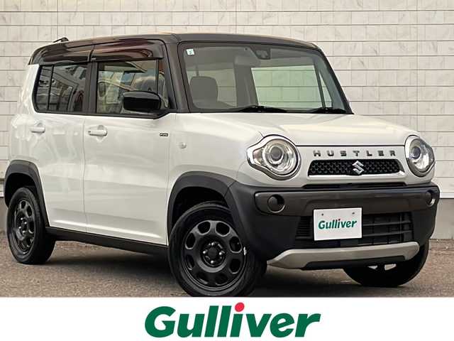 スズキ ハスラー F リミテッド 福島県 2017(平29)年 6.3万km クリスタルホワイトパール/ブラック2トーン レーダーブレーキサポート　社外ナビ　バックＣ　ＥＴＣ　フルセグ　ＢＴ　ステリモ　前席シートヒーター　スペアキー　純正ゴムマット　純正ドアバイザー　ＨＩＤヘッドライト　オートライト　電格ミラー　取説