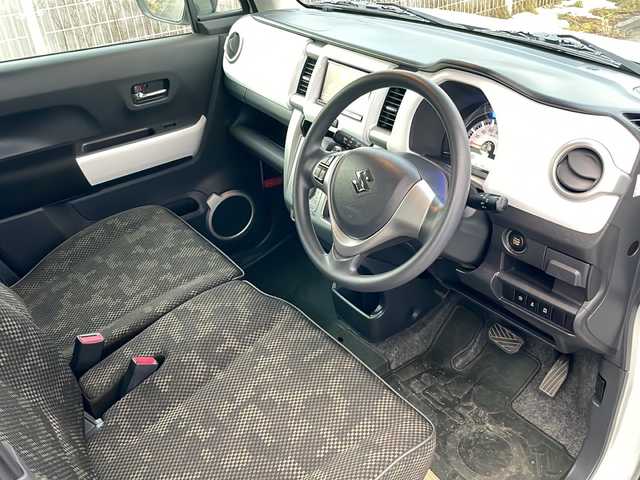 スズキ ハスラー F リミテッド 福島県 2017(平29)年 6.3万km クリスタルホワイトパール/ブラック2トーン レーダーブレーキサポート　社外ナビ　バックＣ　ＥＴＣ　フルセグ　ＢＴ　ステリモ　前席シートヒーター　スペアキー　純正ゴムマット　純正ドアバイザー　ＨＩＤヘッドライト　オートライト　電格ミラー　取説