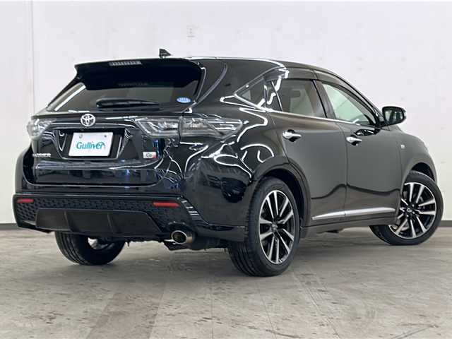 トヨタ ハリアー エレガンス G’s 道央・札幌 2015(平27)年 6.7万km ブラック /4WD//アルパイン９インチナビ：EX900/(AM/FM/TV/BT/CD/DVD)//フルセグテレビ//バックカメラ//ハーフレザーシート//G’s純正19インチアルミホイール//スマートキー//アイドリングストップ//運転席パワーシート//純正フロアマット//横滑り防止装置//カーテンエアバッグ//トヨタ純正ドアバイザー//MTモード付AT//ETC