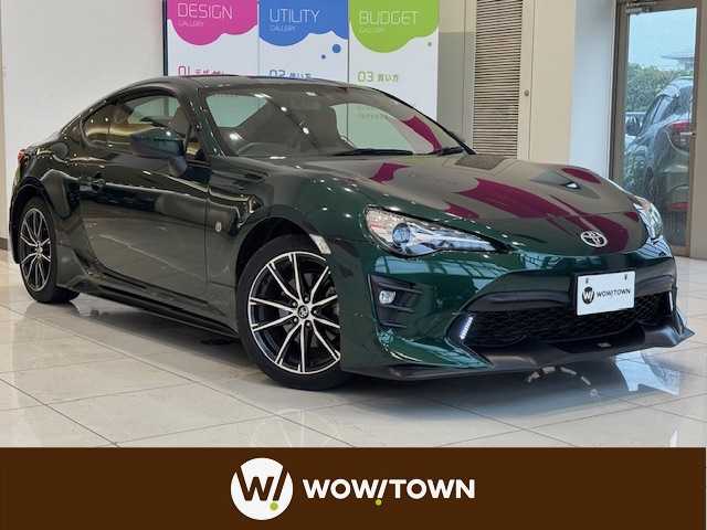 トヨタ ８６ GT ブリティッシュグリーンリミテッド 埼玉県 2019(令1)年 1.3万km Ｄグリーン 特別限定車/TRDエアロパーツ/純正SDナビ/　　CD/DVD/BT/フルセグ/バックカメラ/クルーズコントロール/LEDオートライト/ハーフレザーシート/シートヒーター/純正17インチアルミホイール　/ステアリングスイッチ/USBポート/スマートキー/ETC2.0/禁煙車