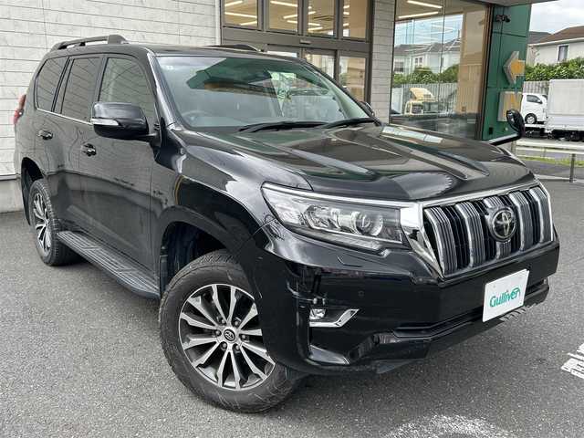 トヨタ ランドクルーザー プラド TX 埼玉県 2019(平31)年 4.7万km ブラック ワンオーナー/4WD/HDDナビ　ALPINE/（フルセグTV/AM/FM/BT）/サンルーフ/トヨタセーフティーセンス/・オートマチックハイビーム/・レーダークルーズコントロール/・レーンキープアシスト/コーナーセンサー前後/純正19インチAW/ルーフレール/ビルトインETC/ステアリングスイッチ/プッシュスタート/スマートキー/スペアキー1本/車両/ナビ取扱説明書/保証書