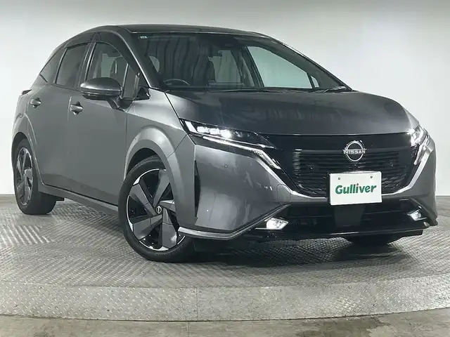日産 オーラ G 神奈川県 2021(令3)年 2.7万km ダークメタルグレー 純正9インチワイドコネクトナビ/BT&USB&HDMI&Apple Car Play Android Auto フルセグTV/インテリジェントアラウンドビューモニター/BOSEパーソナルプラスサウンドシステム/プロパイロット/インテリジェントクルーズコントロール/インテリジェントエマージェンシーブレーキ/踏み間違い衝突防止アシスト/標識検知機能/前方衝突予測警報/車線逸脱警報/ふらつき警報/車線逸脱防止支援システム/エマージェンシーストップシグナル/後側方衝突防止支援システム/後側方車両検知警報/後退時車両検知機能/電動パーキングブレーキ/ブレーキオートホールド/デジタルインナーミラー/ワイヤレス充電器/純正ドライブレコーダー/純正ビルトインETC2.0/ハーフレザーシート/LEDヘッドライト/オートマチックハイビーム/LEDヘッドライト