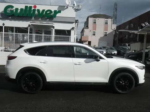 マツダ ＣＸ－８ XD ブラックトーンエディション 神奈川県 2022(令4)年 3.7万km スノーフレイクホワイトパールマイカ 4WD/メーカーOPルーフレール/メーカーOPサイドシルプロテクター/純正SDナビ　フルセグTV/（Bluetooth/USBx2/スマートフォン連携）/360°ビューモニター/クリアランスソナー/パワーバックドア/レーダークルーズ/ハーフレザーシート/前席/2列目シートヒーター/前席パワーシート（運転席メモリー付）/純正前後ドライブレコーダー/ステアリングヒーター/アドバンスドスマートシティブレーキ/ブラインドスポット/スマートブレーキサポート/レーンキープアシスト/アダプティブLEDヘッドランプ/アクティブドライビングディスプレイ/交通標識認識システム/ドライバーアテンションアラート/車線逸脱警報システム/ワイヤレス充電器/2列目3列目USB充電端子/アドバンストキーx2/リアドアサンシェード/ETC/取説書/保証書/点検記録（全てマツダディーラーで実施）/  R4/12　R5/9  R6/2/ R6/8  R7/2