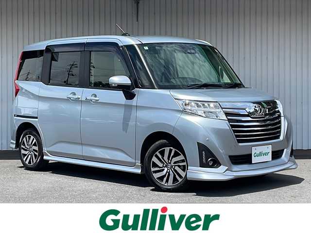 トヨタ ルーミー カスタムG 長野県 2020(令2)年 3.9万km ブライトシルバーM ４WD/寒冷地仕様/純正OPエアロ/純正メモリナビフルセグTV/パノラミックビューモニター/ETC/両側パワースライドドア/シートヒーター /純正１４インチアルミ/夏タイヤ積込ゴムのみ/前後コーナーセンサー/クルーズコントロール/保証書/スペアキー