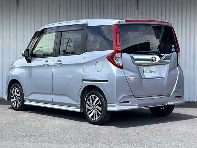 トヨタ ルーミー カスタムG 長野県 2020(令2)年 3.9万km ブライトシルバーM ４WD/寒冷地仕様/純正OPエアロ/純正メモリナビフルセグTV/パノラミックビューモニター/ETC/両側パワースライドドア/シートヒーター /純正１４インチアルミ/夏タイヤ積込ゴムのみ/前後コーナーセンサー/クルーズコントロール/保証書/スペアキー