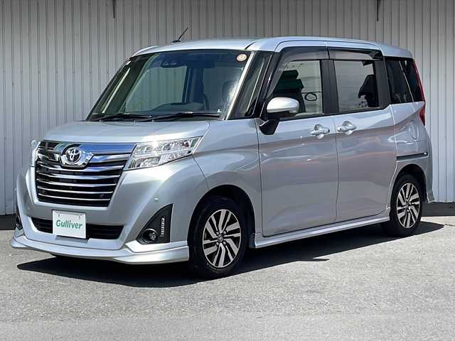 トヨタ ルーミー カスタムG 長野県 2020(令2)年 3.9万km ブライトシルバーM ４WD/寒冷地仕様/純正OPエアロ/純正メモリナビフルセグTV/パノラミックビューモニター/ETC/両側パワースライドドア/シートヒーター /純正１４インチアルミ/夏タイヤ積込ゴムのみ/前後コーナーセンサー/クルーズコントロール/保証書/スペアキー