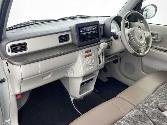 スズキ ラパン ＬＣ L 栃木県 2023(令5)年 1.7万km 緑 禁煙車/デュアルセンサーブレーキ/社外カーオーディオMVH-6600/BT/AUX/USB/前席シートヒーター/コーナーセンサー/ＬＥＤヘッドライト/スマートキー/ビルトインETC/アイドリングストップ/ステアリングスイッチ/ドライブレコーダー/プッシュスタート/社外フロアマット/ドアバイザー