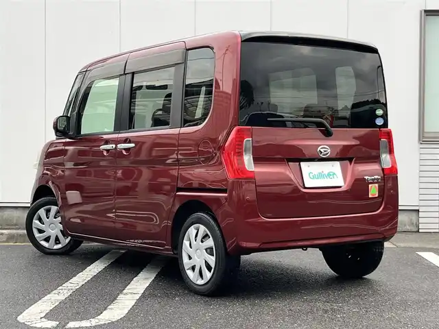 ダイハツ タント X ターボ SAⅢ 三重県 2017(平29)年 7.3万km ファイアークォーツレッドM 純正ナビ（Bluetooth/AM/FM/SD/CD/DVD/地デジTV）/純正ナビ装着用アップグレードパック（バックカメラ/6スピーカー/オーディオステアリングスイッチ/GPSアンテナ）/ETC/運転席シートヒーター/パワースライドドア（助手席側）/スライドドアイージークローザー（運転席側）/スマートアシスト3(衝突回避支援ブレーキ/衝突警報(対車両・歩行者)/車線逸脱警報/誤発進抑制制御/先行車発進お知らせ/オートハイビーム/リアコーナーセンサー/VSC/TRC)/ブラックインテリアパック（ブラック内装/中央エアコン吹き出し口シルバー加飾/エアコン吹き出し口ノブメッキ加飾/前席メッキインサイドドアハンドル/SRSサイドエアバック/ブラックファブリックシート）/eco IDLEシステム（アイドリングストップ機構）/フロントフォグランプ/自発光式アナログメーター/マルチインフォメーションディスプレイ/エコドライブアシスト照明/プレミアムシャインブラックセンターパネル/オートエアコン/リアヒーターダクト/スペアキー