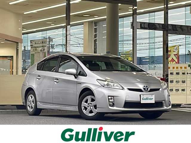 トヨタ プリウス S 福島県 2009(平21)年 9.3万km シルバーM 純正ナビ　バックカメラ　前方ドライブレコーダー　ビルトインＥＴＣ ステアリングスイッチ プッシュスタート　ＩＳＯＦＩＸ　純正フロアマット オートライト フォグランプ スマートキー スペアキー 取扱説明書