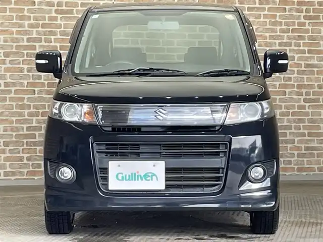 スズキ ワゴンＲ スティングレー リミテッドⅡ 岩手県 2012(平24)年 9.7万km ブルーイッシュブラックパール3 ストラーダナビ/フルセグTV/オートエアコン/運転席シートヒーター/フロアイルミネーション/プッシュスタート/スマートキー(スペアキーあり)/オートライト/HIDヘッドライト/フォグライト/社外14インチアルミホイール/ドアバイザー