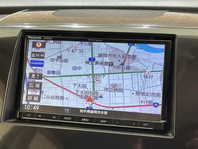 スズキ ワゴンＲ スティングレー リミテッドⅡ 岩手県 2012(平24)年 9.7万km ブルーイッシュブラックパール3 ストラーダナビ/フルセグTV/オートエアコン/運転席シートヒーター/フロアイルミネーション/プッシュスタート/スマートキー(スペアキーあり)/オートライト/HIDヘッドライト/フォグライト/社外14インチアルミホイール/ドアバイザー