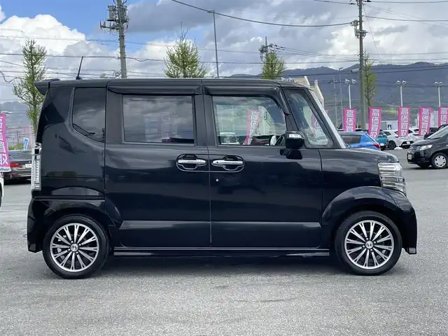 ホンダ Ｎ ＢＯＸ カスタム G ターボパッケージ 山梨県 2012(平24)年 12.3万km クリスタルブラックパール 純正メモリーナビ（VXM-128VS）/CD/DVD/FM/AM/TV/両側パワースライドドア/ETC/クルーズコントロール/パドルシフト/横滑り防止装置/純正15インチアルミホイール/スペアキー/取扱説明書/ステアリングスイッチ/プッシュスタート/スマートキー/オートライト/フォグランプ/ドアバイザー/ウィンカーミラー/ISOFIX