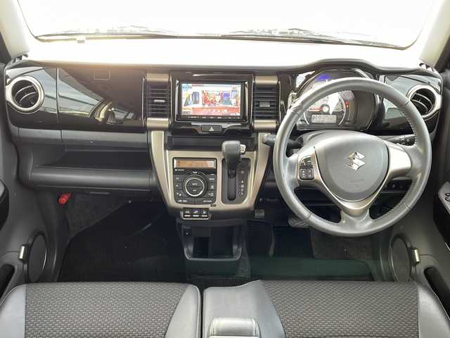 スズキ ハスラー Jスタイル Ⅱ 新潟県 2016(平28)年 5.5万km ブルーイッシュブラックパール 4WD/デュアルカメラブレーキサポート/車線逸脱警報/純正ナビ/ワンセグTV/シートヒーター/ハーフレザー/ステアリングリモコン/スマートキー/プッシュスタート/純正アルミホイール/HIDヘッドライト/フォグランプ/電格ミラー