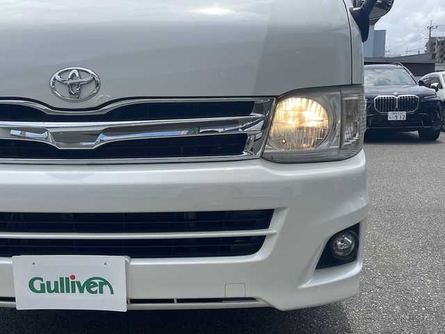 トヨタ ハイエース GL 福岡県 2012(平24)年 6.7万km ホワイト Panasonic製ナビ（CN-MW240D）/（AM/FM/CD/DVD/ワンセグTV）/片側スライドドア/ETC/後付けカーテン/電動格納ミラー/AC100V/ドアバイザー/オートライト/ABS/社外15インチアルミホイール/スペアキー×１/保証書/取扱説明書