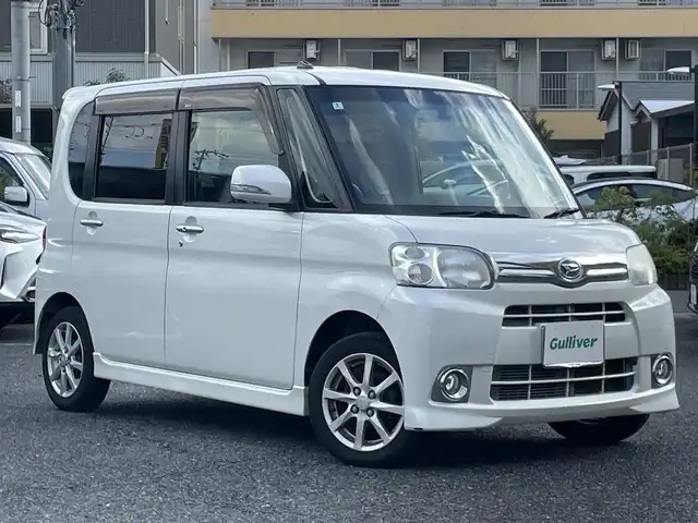 ダイハツ タント G 大阪府 2012(平24)年 7.3万km パール 純正ナビ/-Bluetooth/ワンセグTV/CD/DVD/FM/AM/片側PWスライドドア/前後ドラレコ/バックカメラ/ETC/スマートキー