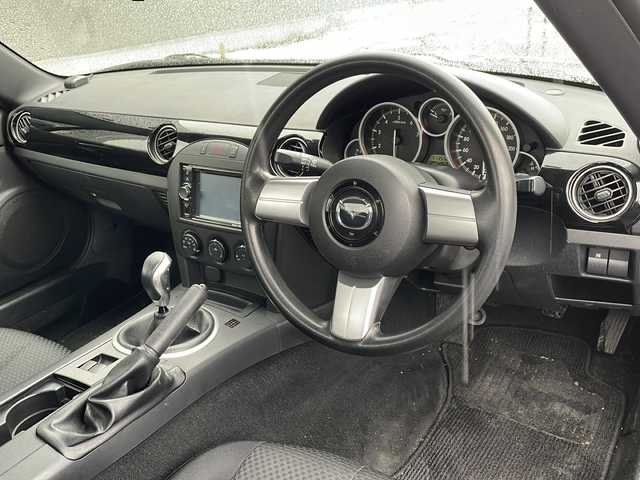 マツダ ロードスター RS RHT 道北・旭川 2008(平20)年 11.4万km ストーミーブルーマイカ /禁煙車//社外メモリナビ/CD/DVD/SD/BT/AUX/TV//ETC//社外ドライブレコーダー//純正フロアマット//電動格納ミラー//リモコンキー//純正16インチアルミホイール//HIDヘッドライト//取扱説明書//保証書