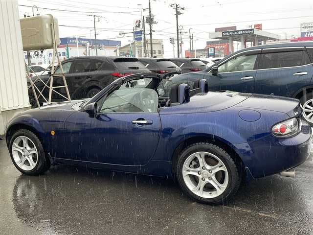 マツダ ロードスター RS RHT 道北・旭川 2008(平20)年 11.4万km ストーミーブルーマイカ /禁煙車//社外メモリナビ/CD/DVD/SD/BT/AUX/TV//ETC//社外ドライブレコーダー//純正フロアマット//電動格納ミラー//リモコンキー//純正16インチアルミホイール//HIDヘッドライト//取扱説明書//保証書