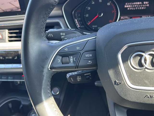 アウディ Ａ４ 2．0TFSI 栃木県 2016(平28)年 4.7万km 白 MMIナビ（Multi Media Interface）/Bluetooth/TV/CD/DVD/AUX/ドライブレコーダー/ETC/アウディプレセンスシティ/アダプティブクルーズコントロール/トラフィックジャムアシスト/アウディアクティブレーンアシスト/アウディサイドアシスト/リアビューカメラ/パーキングアシスト/電動パーキング/オートオールド/パドルシフト/電動パワーバックドア/ルーフレール/ウィンカーミラー/LEDヘッドライト/プッシュスタート/スマートキー(スペアキー有)