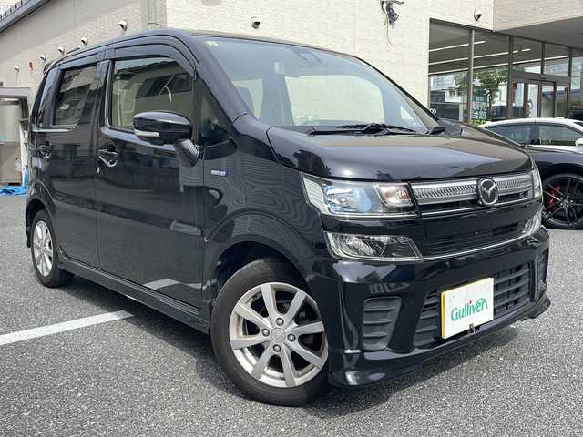 マツダ フレア ハイブリッド XS 広島県 2018(平30)年 10.3万km ブルーイッシュブラックパール3 代車車両
