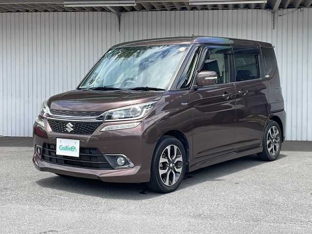 スズキ ソリオ バンディット HV MV 長野県 2016(平28)年 7.1万km クラッシーブラウンM レーダーブレーキ /パナソニックメモリナビフルセグTV/バックカメラ/ETC/純正１５インチアルミ/シートヒーター /スマートキー/純正フロアマット/アイドリングストップ