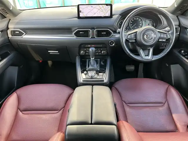 マツダ ＣＸ－８ XD Lパッケージ 奈良県 2022(令4)年 1.2万km チタニウムフラッシュマイカ 純正10.25インチナビ/（フルセグ/BT/CD/DVD）/BOSEプレミアムサウンドシステム/レーダークルーズコントロール/アラウンドビューモニター/ブラインドスポットモニター/前後コーナーセンサー/プリクラッシュセーフティ/レーンキープアシスト/パワーバックドア/レザーシート（レッド）/運転席メモリーシート/前席パワーシート/全席シートヒーター/ステアリングヒーター/ヘッドアップディスプレイ/ワイヤレス充電/後席サンシェード/ETC/前後ドライブレコーダー（ZDR-016）/純正19インチAW/取り扱い説明書/スペアキーX1