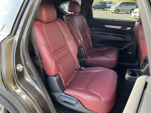 マツダ ＣＸ－８ XD Lパッケージ 奈良県 2022(令4)年 1.2万km チタニウムフラッシュマイカ 純正10.25インチナビ/（フルセグ/BT/CD/DVD）/BOSEプレミアムサウンドシステム/レーダークルーズコントロール/アラウンドビューモニター/ブラインドスポットモニター/前後コーナーセンサー/プリクラッシュセーフティ/レーンキープアシスト/パワーバックドア/レザーシート（レッド）/運転席メモリーシート/前席パワーシート/全席シートヒーター/ステアリングヒーター/ヘッドアップディスプレイ/ワイヤレス充電/後席サンシェード/ETC/前後ドライブレコーダー（ZDR-016）/純正19インチAW/取り扱い説明書/スペアキーX1
