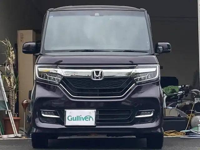 ホンダ Ｎ ＢＯＸ カスタム G L ターボ ホンダセンシング 大分県 2019(令1)年 5.1万km プレミアムベルベットパープル・パール ハーフレザーシート/両側パワースライドドア /純正ナビ/純正ビルトインETC/純正15インチアルミホイール/純正LEDヘッドライト/オートライト/社外ドラレコ/衝突被害軽減ブレーキ/横滑り防止装置/コーナーセンサー/クルーズコントロール/レーンキープアシスト/バックカメラ/スペアキー/5月3日から5月7日までお休みの為、書類発送及び車両搬出は5月8日以降になります。