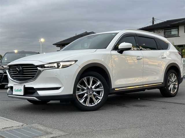 マツダ ＣＸ－８ XD Lパッケージ 静岡県 2018(平30)年 6.2万km スノーフレイクホワイトパールマイカ 純正ナビ/TV/DVD/Bluetooth/全方位カメラ/Beseスピーカー/クルーズコントロール/シートヒーター/ステアリングヒーター/電動リアゲート/パワーシート/アイドリングストップ/ETC/前後ドライブレコーダー/LEDヘッドライト/トラクションコントロールシステム/レーンキープアシスト/純正AW/スマートキー・プッシュスタート/スペアキー/ドアバイザー