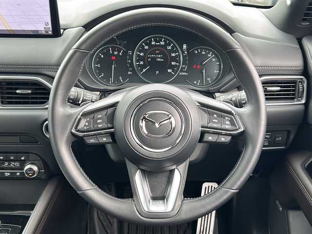マツダ ＣＸ－５ XD エクスクルーシブモード 茨城県 2023(令5)年 2.3万km ジェットブラックマイカ ワンオーナー/純正SDナビ（BT・フルセグTV）/全方位・前後・サイド・バックカメラ/衝突被害軽減システム/パワーシート/シートヒーター/ステアリングヒーター/電動リアゲート/Apple Car Play/BOSEサウンド/ヘッドアップディスプレイ/追従型クルーズコントロール/オフロード・トラクション・アシスト/純正19インチアルミホイール/社外フロアマット（HOT FIELD）/アイドリングストップ/盗難防止装置/レーンアシスト/コーナーセンサー/横滑り防止機能/ヒルディコントロール/ABS/ダブル＋サイドエアバッグ/ETC/保証書/取扱説明書