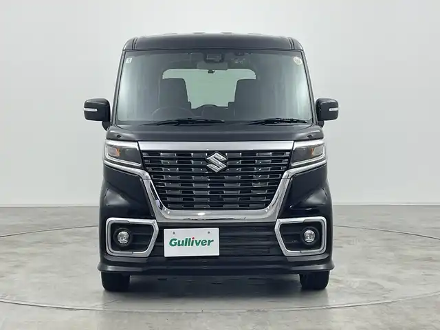 スズキ スペーシア カスタム HYBRID XS ターボ 群馬県 2020(令2)年 0.9万km ブルーイッシュブラックパール3 ８型ナビ　フルセグＴＶ　バックカメラ　クルーズコントロール　両側電動スライドドア　衝突被害軽減ブレーキ　レーンアシスト　運転席シートヒーター　オートハイビーム　ＬＥＤライト フォグ　スマートキー