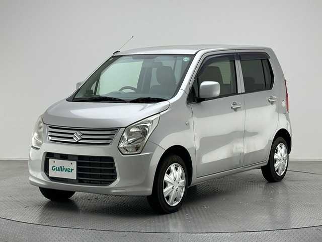 スズキ ワゴンＲ FX 兵庫県 2013(平25)年 3.2万km シルキーシルバーメタリック 社外ナビ＆ワンセグTV/（CD＆DVD＆FM＆AM）/レーダー探知機/ドアバイザー/フロアマット/リモコンキー/スペアキー有り/ABS/横滑り防止装置